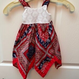 multi color sleeveless dress 12M